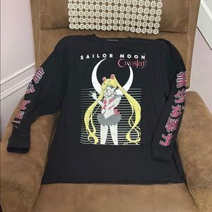 Sailor Moon Crystal Black Long Sleeve Shirt
